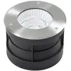 Spot encastré au sol LED Arcchio Thentos, Ø 18 cm, 60°, nickel, IP67