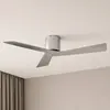 Ventilateur de plafond Lucande Ventoro, Ø 132 cm, argent, métal