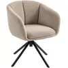 HOMCOM Fauteuil, chaise rembourrée avec coque de siège confortable, pi...