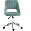 Vinsetto Chaise de bureau ajustable en hauteur avec roulettes, pivotan...