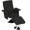 HOMCOM Fauteuil de massage avec repose-pied, dossier inclinable, 78 x ...