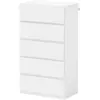 HOMCOM Commode Sideboard Commode à tiroirs, 5 tiroirs, 55 cm x 34 cm x...