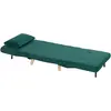 HOMCOM Fauteuil pliant avec fonction de couchage, Fauteuil relax plian...