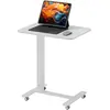 HOMCOM Bureau Debout Ajustable en Hauteur avec 4 Roulettes en Forme de...