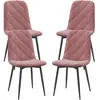 HOMCOM Chaises de salle à manger 4 pièces ensemble de chaises de cuisi...