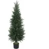 HOMCOM Plante artificielle de cyprès, 638 feuilles en plastique, avec ...