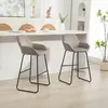 HOMCOM Ensemble de 2 Tabourets de Bar, Tabouret de Bar avec Revêtement...
