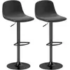 HOMCOM Ensemble de 2 tabourets de bar, tabourets de bar en similicuir,...