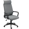 HOMCOM Chaise de bureau avec dossier souple, roulettes, accoudoirs, ch...
