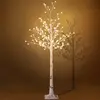 HOMCOM Arbre artificiel, bouleau artificiel, avec 120 LEDs, 3 niveaux ...