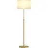 HOMCOM Lampadaire avec télécommande, réglable en hauteur, abat-jour en...