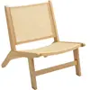 HOMCOM Fauteuil en Rotin, Fauteuil de Lecture, Cadre en Bois, Siège La...