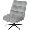 HOMCOM Chaise pivotante sans accoudoirs, chaise de bureau rembourrée a...