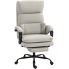 HOMCOM Chaise de bureau Fauteuil de bureau réglable en hauteur avec so...