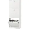 HOMCOM Armoire à chaussures, 3 tiroirs, pour jusqu'à 12 paires de chau...