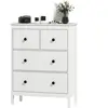 HOMCOM Commode avec 4 tiroirs, pour vêtements & linge de lit, Salon Ch...