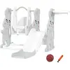 AIYAPLAY Ensemble de jeu 4 en 1 pour tout-petits, toboggan, balançoire...