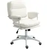 HOMCOM Chaise de bureau réglable en hauteur avec coussin doux et revêt...