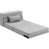 HOMCOM Canapé au sol, canapé rembourré, convertible en matelas, mousse...