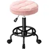 HOMCOM Tabouret roulant réglable en hauteur Tabouret pivotant 55-66 cm...