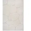 Tapis Moderne élégant Aspect Pierre, Crème, 80 x 300 cm