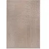 Tapis moderne poil doux, beige foncé, 160 x 230 cm