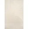 Tapis structure haute-basse moderne, beige, 240 x 340 cm