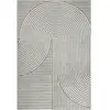 Tapis everest moderne effet haut-bas 3d - gris - 140 x 200 cm