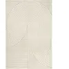 Tapis everest moderne effet haut-bas 3d - beige - 160 x 230 cm