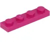 Lego® 1x4 plaque 3710 - 100 pièces magenta