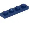 Lego® 1x4 plaque 3710 - 100 pièces bleu foncé