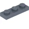 Lego® 1x3 plaque 3623 - 50 pièces gris foncé