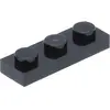 Lego® 1x3 plaque 3623 - 250 pièces noir