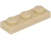 Lego® 1x3 plaque 3623 - 50 pièces beige