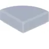 Lego® 1x1 Carreaux coin rond 25269 - 10 pièces gris bleuté clair