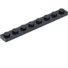 Lego® 1x8 plaque 3460 - 50 pièces noir