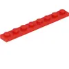 Lego® 1x8 plaque 3460 - 50 pièces rouge