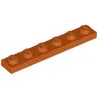 Lego® 1x6 plaque 3666 - 1 pièce orange foncé
