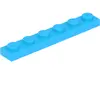 Lego® 1x6 plaque 3666 - 100 pièces bleu azur moyen