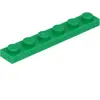Lego® 1x6 plaque 3666 - 100 pièces vert