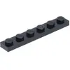Lego® 1x6 plaque 3666 - 10 pièces noir