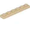 Lego® 1x6 plaque 3666 - 10 pièces beige