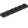 Lego® 1x6 plaque 3666 - 100 pièces marron foncé