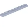 Lego® 1x8 plaque 3460 - 100 pièces gris bleuté clair