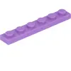 Lego® 1x6 plaque 3666 - 1 pièce lavande moyenne