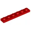 Lego® 1x6 plaque 3666 - 1 pièce Rouge