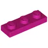Lego® 1x3 plaque 3623 - 1 pièce magenta