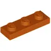 Lego® 1x3 plaque 3623 - 1 pièce orange foncé