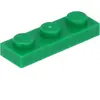 Lego® 1x3 plaque 3623 - 10 pièces vert