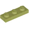 Lego® 1x3 plaque 3623 - 10 pièces vert olive